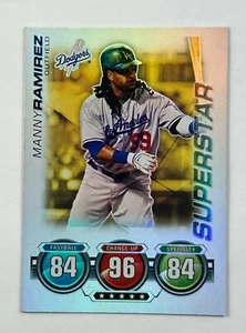 2010 Topps Attax Gold Foil Los Angeles Dodgers MLB Baseball  Manny Ramirez  C1 - Picture 1 of 2