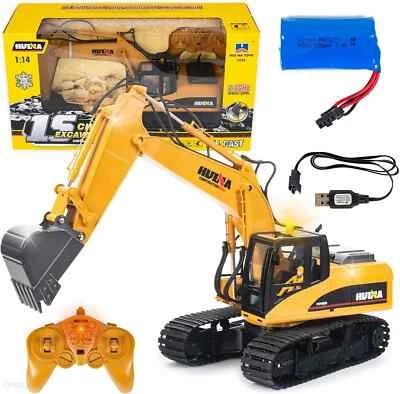 Huina RC Digger Excavator 1/14 Scale Remote Controlled Excavator 2.4G 15Ch 1535 - Image 1 of 4