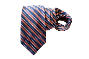 JOS A BANK MEN'S TIE ORANGE/STRIPED Width: 3.25" Length: 60" - Picture 1 of 3