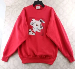 Suéter De Colección Disney Store 101 Dálmatas Para Hombre Grande Rojo Mangas Largas - Imagen 1 de 8