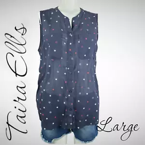 XL Eddie Bauer Sleeveless Button Upp - Picture 1 of 5
