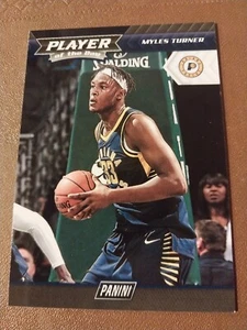 2018-19 MYLES TURNER PANINI PLAYER OF THE DAY CARD #15 NBA INDIANA PACERS TEXAS - Picture 1 of 2