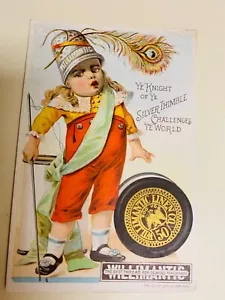 SILBERNER FINGERHUT "WILLIMANTIC" WERBEKARTE - Bild 1 von 3