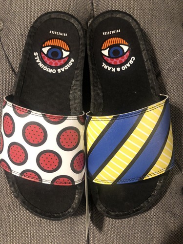 Sandali da nuoto Adidas Adilette Boost Craig e Karl da uomo taglia 8 GY5351 NUOVI