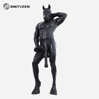 Smitizen Black Silicone Long-leg Hoof Boots Animal Monster Costume for Halloween - Image 1 of 4