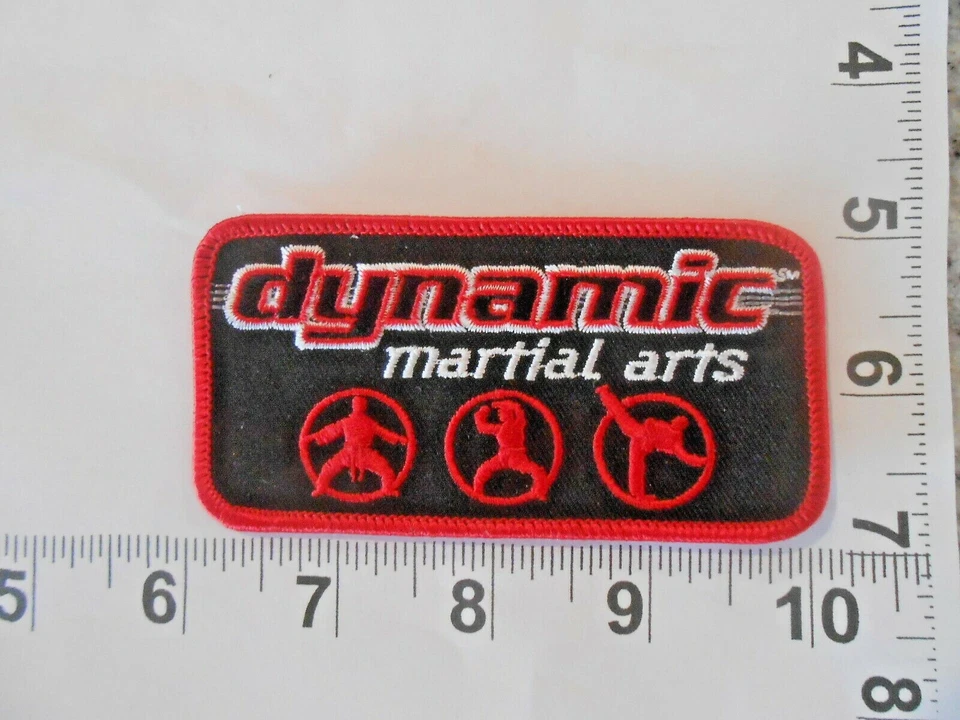 DYNAMIC MARTIAL ARTS Patch    Vintage sew on with FREE shipping - Image 1 of 1