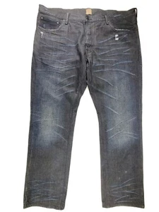 PRPS Barracuda Denim Distressed Dark Wash Jeans 42x36 Bruised Never Broken EUC - Picture 1 of 21