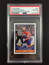 2017 Connor McDavid PSA 10 Rookie RC Sticker Panini NHL (16-17) #324