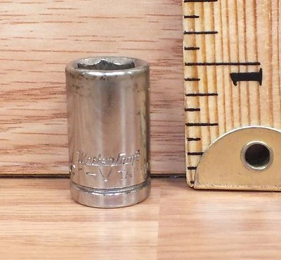 Genuine Master Craft (Cr-V) 7/16 6 Point 3/8" Drive Socket Only **TAIWAN**  - Imagem 1 de 4