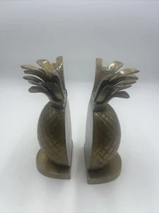 Coppia fermalibri in ottone ananas - Foto 1 di 5