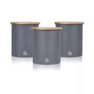 Swan SWKA17513GRYN - Set of 3 Canisters Grey - Picture 1 of 7