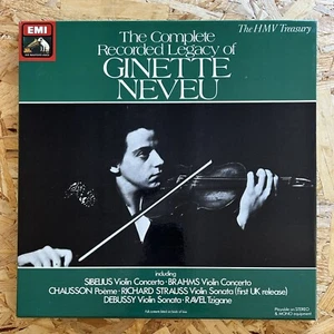 Ginette Neveu Violin Complete Recorded Legacy Concerto Sonata HMV RLS 739 Ed1 - Picture 1 of 9