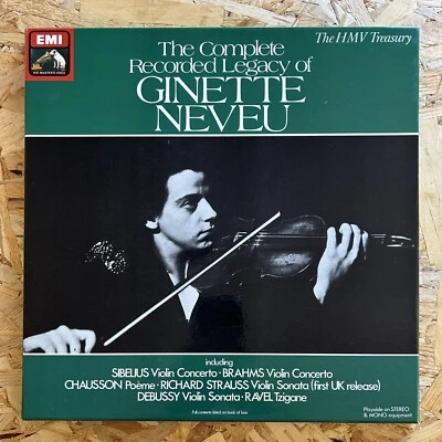 Ginette Neveu Violin Complete Recorded Legacy Concerto Sonata HMV RLS 739 Ed1 - Image 1 of 4