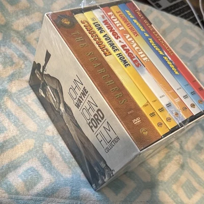 John Wayne - John Ford Film Collection (DVD, 2006, 10-Disc Set) Sealed Box Set Foto 1 de 4