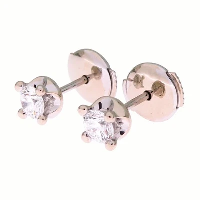 Aretes para mujer Bvlgari corona diamantes en oro blanco 750 Foto 1 de 4