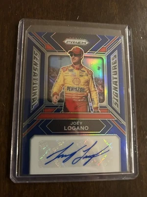 Panini Prizm Sensational Signatures 2024 - Joey Logano azul automático/49 Foto 1 de 2