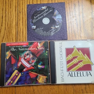 Lot 3 CD Instrumental Christmas Music Nutcracker Alleluia Bachfest - Picture 1 of 4