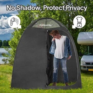 Shower Tent 2Rooms, Camping Shower Changing& Portable Toilet Tent, Privacy Tents - Picture 1 of 9
