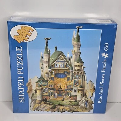 Bits & Pieces The Grandeur of Neuchwanstein Castle 650 Pc Shaped Puzzle 2003 - Image 1 of 4