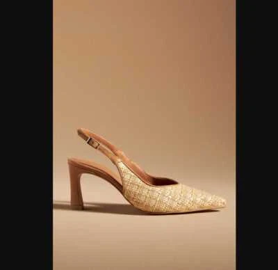 Nuevo Mujer US 6.5 (EUR 37) Anthropologie Zapatos con Cordón en Arena Ligera Rafia Foto 1 de 4