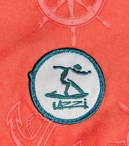 UZZI Men’s Swim Trunks Coral Pink Surf Anchor Helm XXL Fast Dry Kokopelli Above - Picture 1 of 12