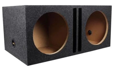 Rockville RDVB12 Dual 12" 1,75 ft³ Caja de gabinete de subwoofer ventilado/portado MDF Foto 1 de 4