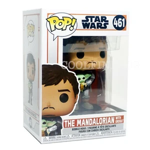 Funko POP The Mandalorian con Grogu #461 Din Djarin Star Wars + PROTECTOR GRATUITO - Imagen 1 de 8
