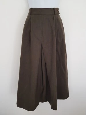 Vintage Skirt Laura Ashley Wool Long Maxi Pleated Pockets Size 8 Lined Retro 8 - Image 1 of 4