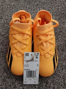 Adidas X SPEEDPORTAL.3 FG J Kids Size 10.5 K Orange Black New - Picture 1 of 24