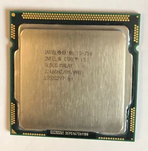 Processore Intel Core i5 750, 2,66 GHz, 8MB, caché, Socket LGA 1156, 45nm, CPU - Foto 1 di 2