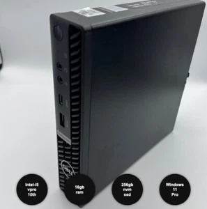 Dell OptiPlex 7080 Micro Desktop PC Intel Core i5-10500T 8GB DDR4 256GB NVMe - Bild 1 von 3