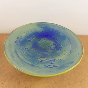 Kosta Boda Art Glass Centerpiece Bowl Martti Rytkonen Sweden 13.5" x 3.25" - Picture 1 of 7