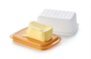 Tupperware Junge Welle C21 lata de mantequilla mantequilla tesoro para 250 g mantequilla queso - Imagen 1 de 2