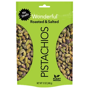 Wonderful No Shell Pistachios, Roasted & Salted, 12 Oz - Picture 1 of 5