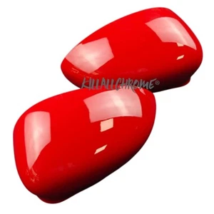 Fiat 500 Replacement Gloss RED Mirror Caps Abarth Punto KillAllChrome Cap 595 - Picture 1 of 3