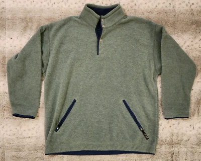 VTG Men's Green PATAGONIA Pullover 1/4 Snap Sherpa Fleece Jacket Sz Large USA - Image 1 of 4