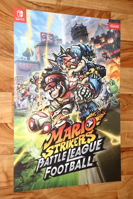 Mario Strikers Battle League Football Rare Promo Poster Nintendo Switch 59x42cm - Bild 1 von 4