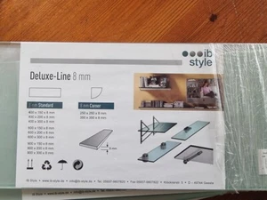 ib style® Glasregal Glasboden Glas 8 mm satiniert 40 cm mal 15 cm - Bild 1 von 2
