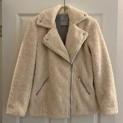 Chaqueta de motociclista Bagatelle Sherpa marfil blanco polar XS USADA EN EXCELENTE ESTADO Foto 1 de 4