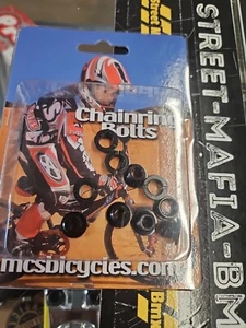 MCS Bicicleta ALEACIÓN NEGRA Plato PERNOS Piñón Araña 5ct GT SE CW Haro Oldschool - Imagen 1 de 4