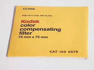 Kodak Wratten 30M Gelatin 3" x 3" (75mm) Square Filter New Unopened - Picture 1 of 2