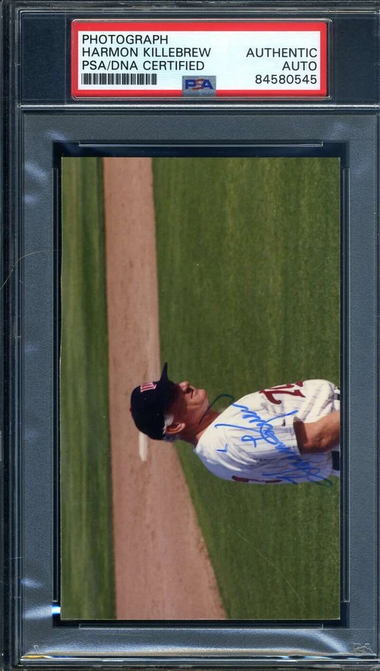Harmon Killebrew PSA ADN certificado de autenticidad firmado original gemelos foto 1992 autógrafo Foto 1 de 1