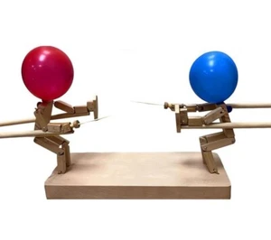 Ballon-Bamboo-Kampf / Neue Handgefertigte Hölzerne Fechtpuppen / Bots-Kampfspiel - Bild 1 von 5