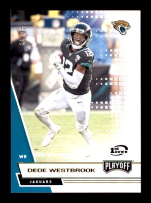 2020 Panini Playoff #64 Dede Westbrook 1st Down #/99 - Image 1 of 2