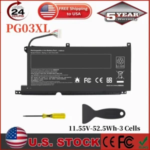 52.5Wh PG03XL L48495-005 Battery for HP PAVILION 15-DK 16-A 15-dk0020TX TPN-C141 - Picture 1 of 15