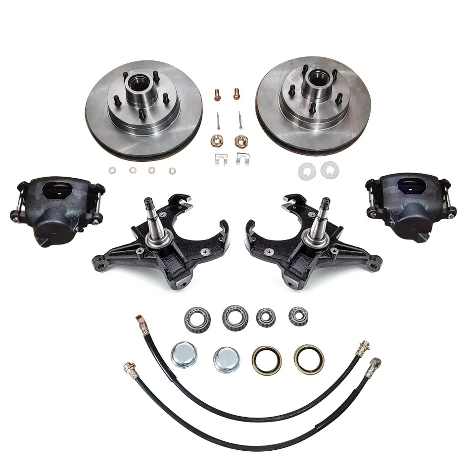 2.5" Drop Spindle & Disc Brake Conversion Kit For 1973-1987 Chevy C10 GMC Truck Foto 1 de 4