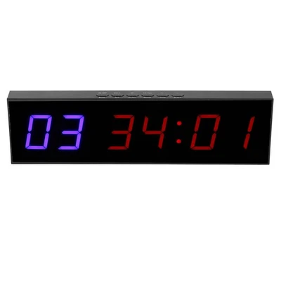 Gym Timer Intervall 6 Bit LED Workout Countdown Up Stoppuhr Mit Fernbedienu - Bild 1 von 4