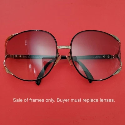 Vintage Dior Oversize Women's Butterfly Sunglass Frames Style 2250 - Image 1 of 4