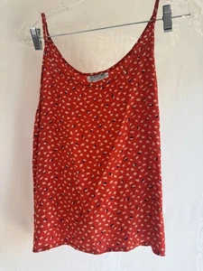Vintage Robert Haik Spotted Spaghetti Strap Tank Top Size 36 Silk Mirage - Picture 1 of 9
