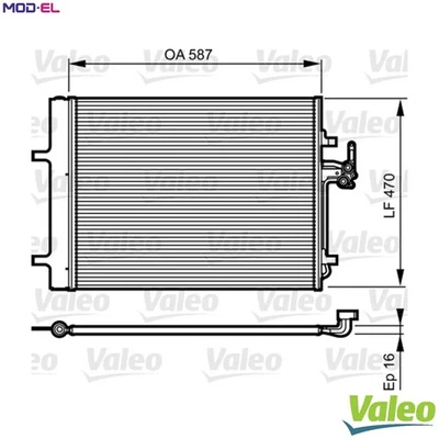CONDENSER AIR CONDITIONING 814184 FOR FORD AUSTRALIA LAND ROVER LR2/SUV 2.0L LR2 - Image 1 of 4